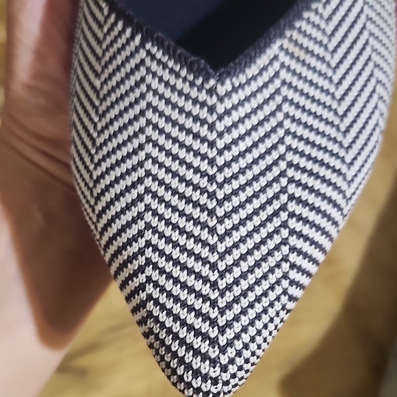 Rothy's Brown and White Herringbone Flats - Picture 11 of 12